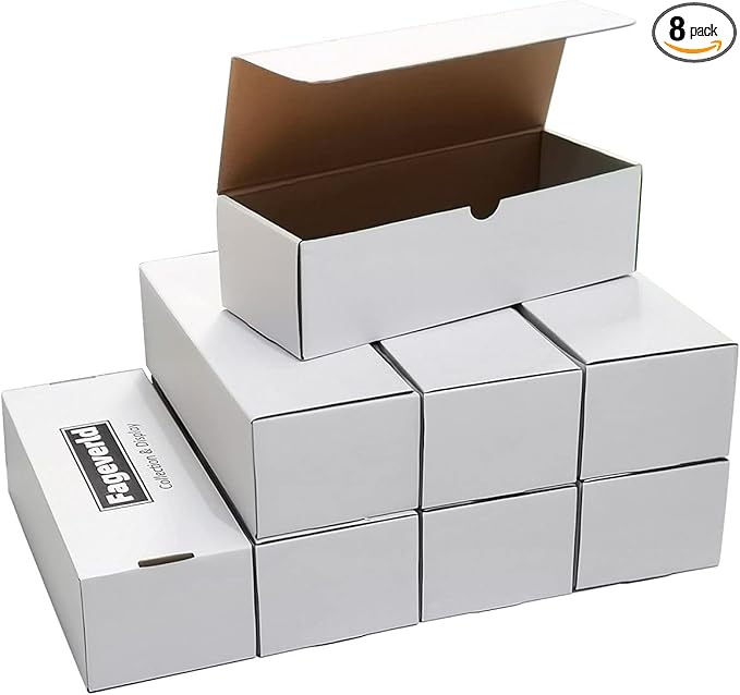 Top loader Storage Box, Cardboard Toploader Card Box, Holds 1200 Sports & Trading Card, Fits Baseball Football Cards, 8 Count by Fageverld