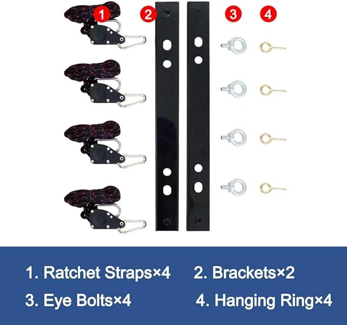 ALORAIR Hanging Kits for Crawl Space & Basement Dehumidifiers, Easy Way to Raise and Lower dehumidifier, Helps reduce noise and vibration of the unit - Image 2
