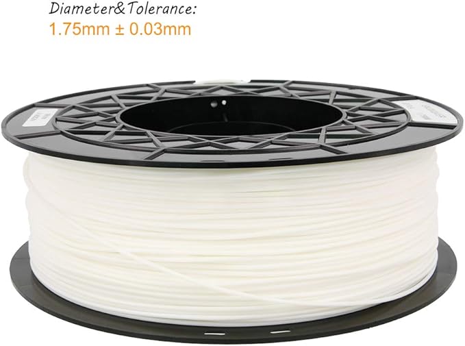 ST-PLA (PLA++) 3D Printer Filament White 1.75MM 1kg(2.2LBS) Spool Improved by New Formula for Creality CR-10 V2 Ender 3, Ender 3 pro V2 - Image 3