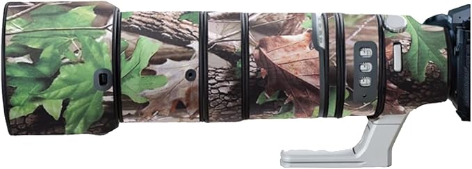 Lens Cover for Fujinon XF 150-600mm OIS WR Camouflage Camera Lens Protection Sleeve (Color #Green Leaf Camouflage - Waterproof) Rain Cover by OLEKURT