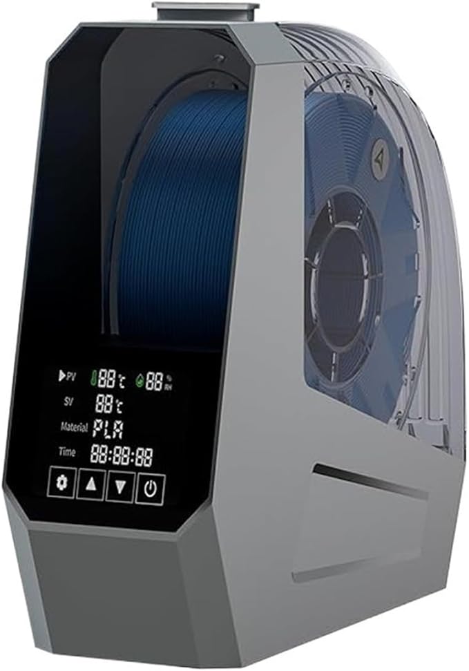Compatible with Creality Space Pi Filament Dryer 3D Printer Filament Dry Box 360° Fast Heating Adjustable Temperature 45℃-70℃ Heating 0-48h(US Plug-110V) by Unknown