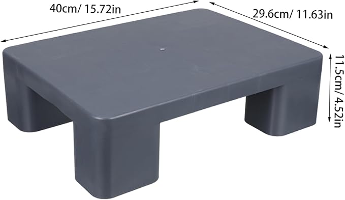 DOITOOL Plastic Pallets for Floor Storage Lightweight Moisture Barrier Pallet Pad Heavy-Duty Support for Supermarkets Warehouses and Basements Grey - Image 2