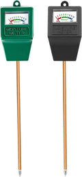 Soil Moisture Meter,2 Pack Plant Hygrometer Moisture Sensor Plant Water Monitor for Potted Plants,Garden,Farm, Lawn(No Battery Needed)-Green+Black by Hathdia