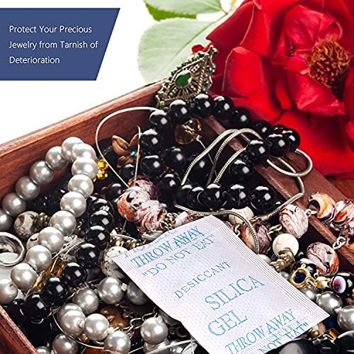 85 Pcs 5 Gram Silica Gel Packs, Transparent Desiccant, Desiccant Packets for Storage, Moisture Packs for Spices Jewelry Shoes Boxes Electronics Storage - Image 7