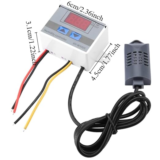 XH-W3005 Digital Hygrometer Switch Controller 220V Humidity Sensor 0~99% RH LCD Display Humidistat Controller - Image 2