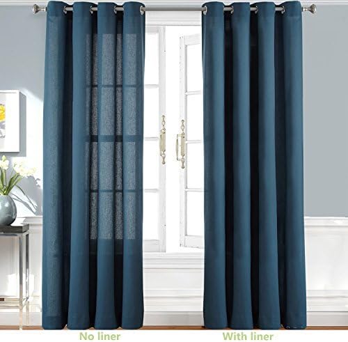 DriftAway Thermal Insulated Blackout Curtain Liner 2 Panels Each Liner Size 50 Inch by 80 Inch Rings Included - Image 7