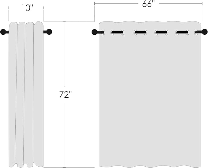 NICETOWN Smoky Blue Blackout Curtains for Bedroom 72 Inches Long, Thermal Insulated Room Darkening Grommet Window Curtains for Living Room Nursery, 66 inch x 72 inche, 1 Panel - Image 7