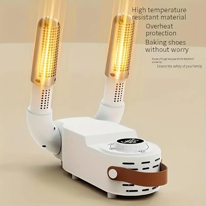 Shoe Dyer, Portable Electric Shoes Boots Glove Dryer and Warmer with Folding and Drying Adjustable Rack, Rapid Heating And Rapid Drying Multi-shoe Universal, Intelligent Timer and Constant Temperature - Image 2