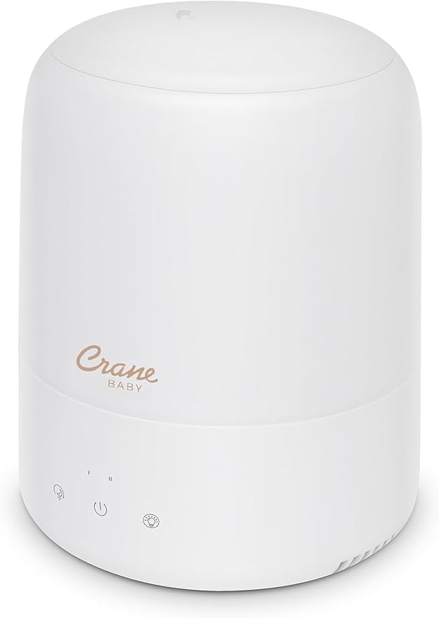 Crane Baby 3-In-1 Baby Humidifier Aroma Diffuser with Adjustable Nightlight, Auto-Shutoff, Humidifier for Baby Nursery, Baby Diffuser for Nursery - Image 2