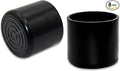 Flyshop 1-1/2", 38 mm, Patio Round Chair Leg Caps, Furniture Table Feet Covers Floor Protectors, Flexible Anti-Scratch PVC Legs Tips, 8 Pack, Black by Flyshop