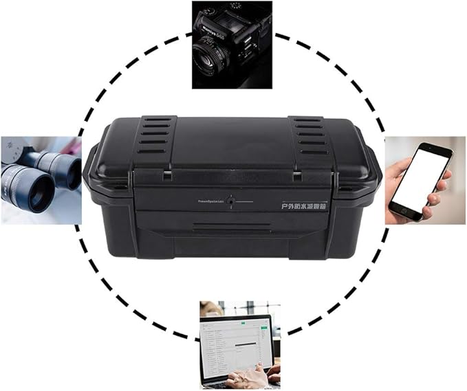 Outdoor Protective Hard Case, Shockproof Sealed Dry Box with Foam Pad Plastic Storage Case for Cameras Gear Outdoor Survival - Image 4