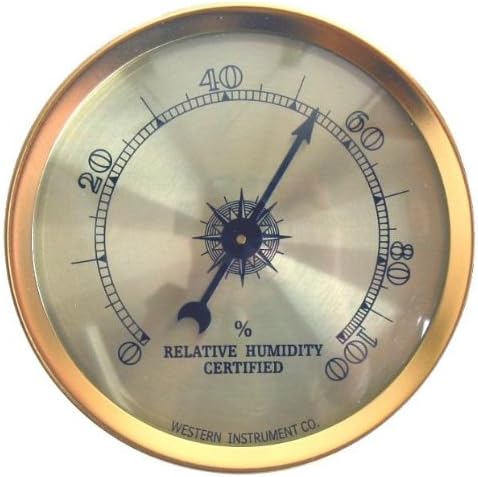 Cigar Oasis Analog Hygrometer and Humidity Sensor - High Precision Humidity Monitor for Reliable Cigar Humidor Care and Maintenance by CigarOasis