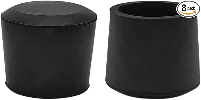 Flyshop 1-3/8", 35mm Round Chair Leg Caps, Furniture Table Feet Covers Floor Protectors, Anti-Skid Durable Thick Rubber Leg Tips, Round, 8 Pack by Flyshop