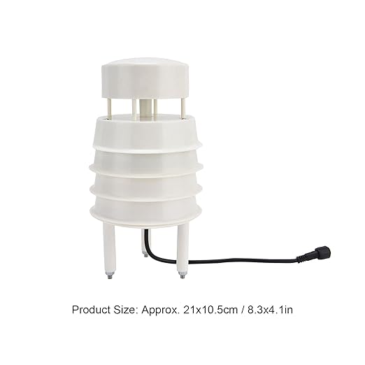 Temperature and Humidity Detector Wind Direction Sensor Ultrasonic Integrated Weather Station Highly Accurate Multifunctional Lightweight for Environmental Monitoring ABS Material - Image 4