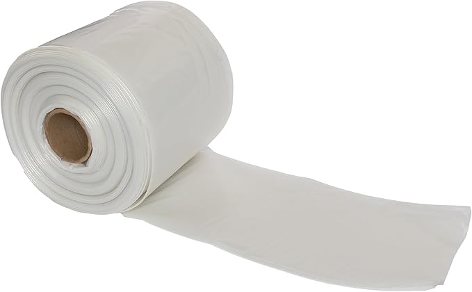 RESILIA Clear Construction Film - Heavy-Duty 4 Mil, 0.004 Inch, Indoor/Outdoor Plastic Sheeting, Drop Cloth, Moisture and Vapor Barrier for Painting, Garden, Furniture, 4' by 25' Roll, Made in USA by Resilia