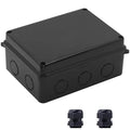 Electrical Box, Outdoor Waterproof Box IP65 Junction Box with Reserved Holes,ABS Plastic Project Box Power Cord Enclosure Black 5.9 x 4.3 x 2.8 inch(150x110x70mm) by LuSumtly