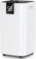 4,000 Sq. Ft Dehumidifier for Basement, 45 Pint Dehumidifiers for Home with Drain Hose, Smart Humidity Control, Auto Defrost, Auto Restart, 24H Timer, for Bedroom, Bathroom, RV, Garage by Trazico