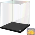Acrylic Display Case for Collectibles Assemble Clear Acrylic Display Box for Lego Alternative Glass Case for Showcasing Figures Doll Toys Home Storage(6x6x8 inch, 15x15x20 cm) by KOLIPI