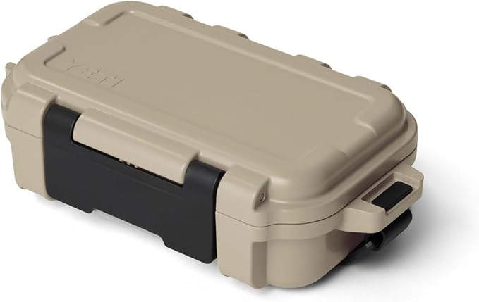 YETI LoadOut GoBox 1 Divided Waterproof Cargo Case, Dry Box, Camera Case, Fishing Tackle Box, Tan by YETI