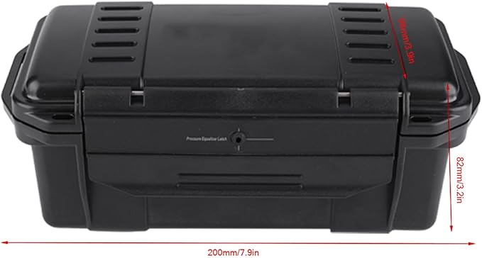 Gonetre Waterproof Shockproof Storage Case, Outdoor Sealed Box for Small and Miniature Electronic Devices, Professional Use for Equipment, ABS Material, Black, 1 Pack (Type C waterproof - Image 9