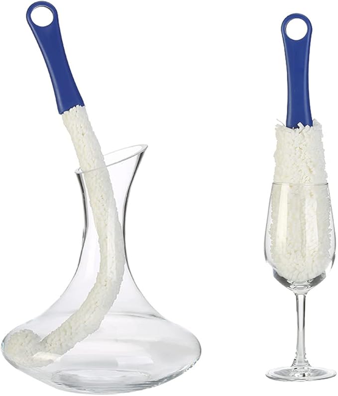 Bottle Cleaning Brush - Set of 2 Different Sizes Flexible Bottle Scourer - Multi-Function Household Cleaning Tools for Cleaning of Wine Decanters, Goblets, Glasses, Cups - Image 2