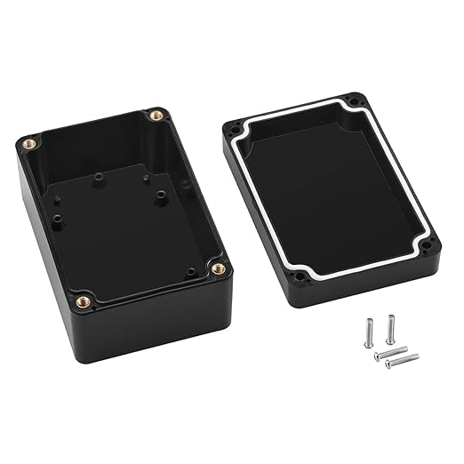 2 Pack Black Waterproof Plastic Project Box ABS IP65 Electronic Junction Box Enclosure 3.94 x 2.68 x 1.97 inch (100 x 68 x 50 mm) - Image 3