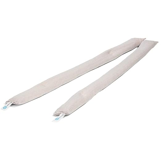 PIG Dryer-Safe Reusable Water Absorbent Sock - 2 Pack - 3" x 38" - Absorbs Up to 34 oz per Sock - Beige - PM50687 by NewPig