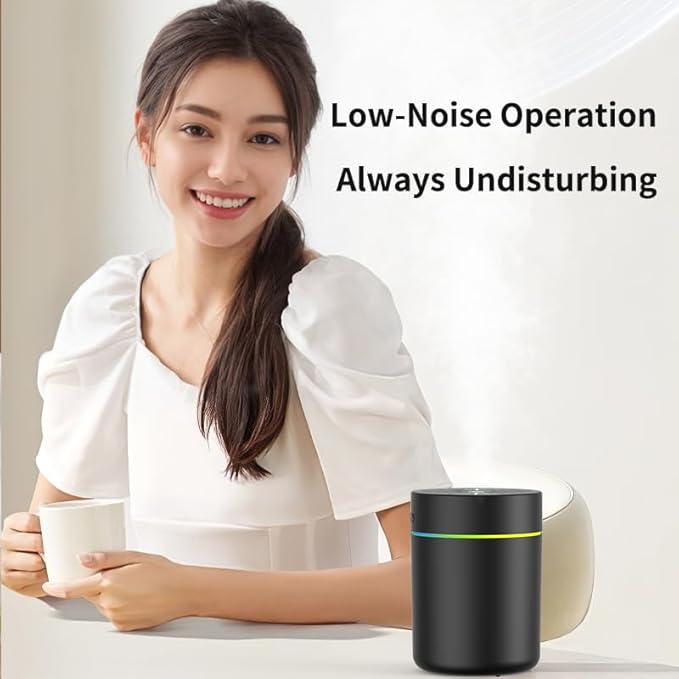 180ml Portable Small Humidifier with Colorful LED Night Light, USB Personal Desktop Humidifier for Car Home Office Travel, Auto Shut-Off, 2 Mist Modes, Super Quiet - Image 9