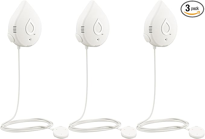 Moen White Flo Smart Water Leak Detector, Water Sensor Alarm for Home, 3-Pack, 920-005 by Moen