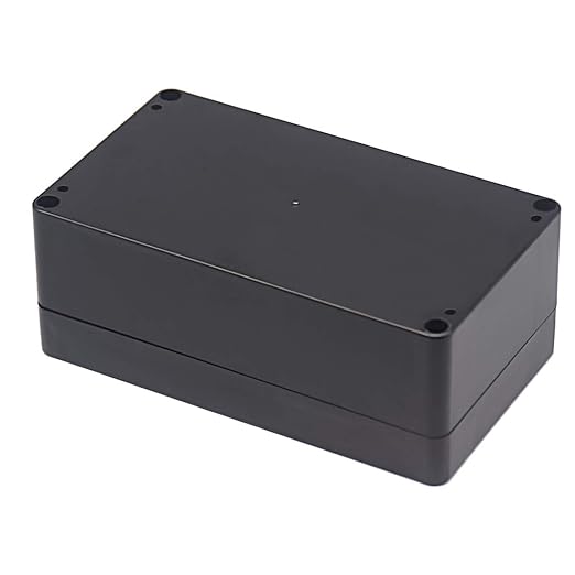 Junction Box, Zulkit Project Box IP65 Waterproof Outdoor Box ABS Plastic Electrical Boxes Electronic Enclosure Black 6.22 x 3.54 x 2.36 inch (158 x 90 x 60mm) - Image 3