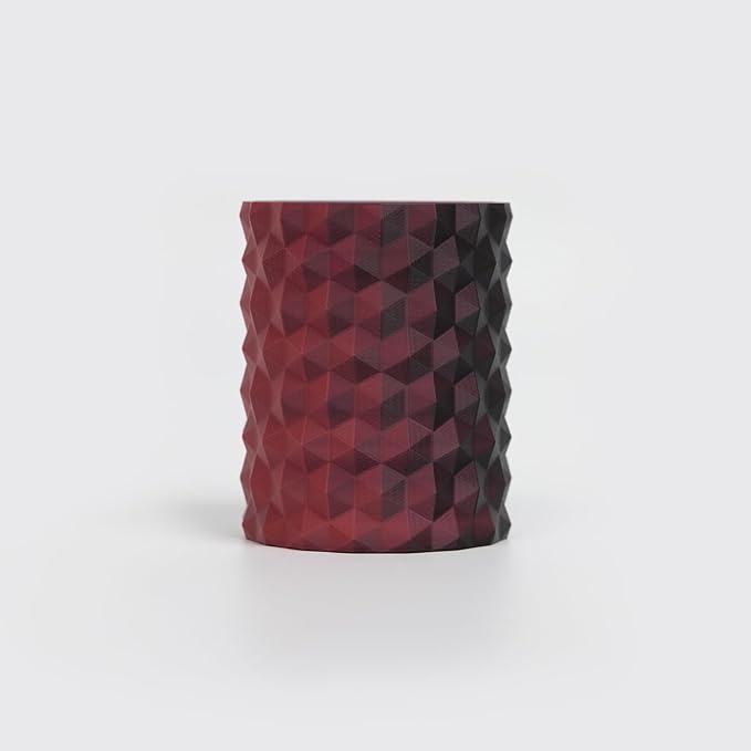 R3D Dual Color Silk PLA Filament, Co-Extrusion 3D Printer Filament 1.75mm, 30-370 mm/s High Speed PLA, Dimensional Accuracy +/- 0.02 mm, 1KG Plastic Spool (Matte Black-Red) - Image 2