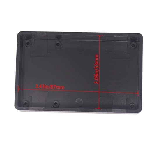 Zulkit 5Pcs Project Boxes ABS Plastic Electrical Project Case Power Junction Box Black 3.62 x 2.28 x 0.91 inch(92 x 58 x 23mm) - Image 6