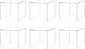 6 Pack 4 Inch Acrylic Display Riser Box with One Open Side Clear Versatile Square Plastic Retail Product Riser Storage Bin or Wedding Floral Centerpiece No Assembly by Marketing Holders by MarketingHolders