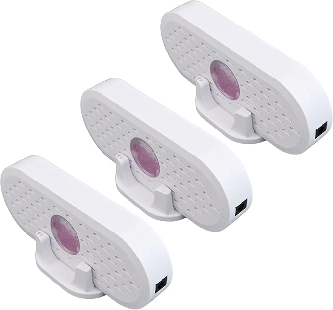 Portable Electric Mini Air Dryer USB Charging Moisture Absorbent Dehumidifier for Home Office Travel Closets Cabinets Shoe Racks Bookshelves(3pcs) - Image 2