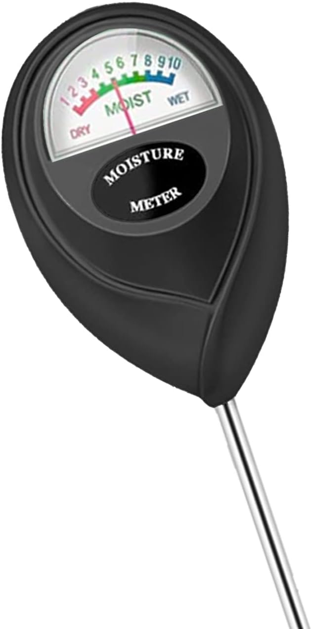 Soil Moisture Meter, Plant Water Meter Soil Meter Moisture Sensor Hygrometer for Indoor Outdoor Plant Care,No Battery Needed(Black) by Hathdia