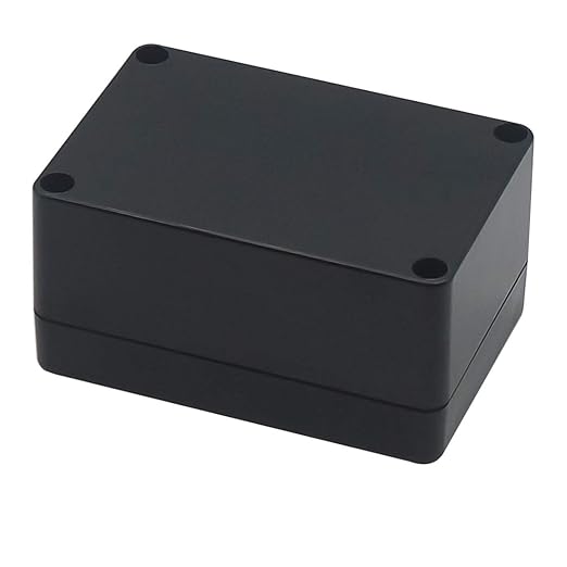 Junction Box, Zulkit Project Box IP65 Waterproof Outdoor Box ABS Plastic Electrical Boxes Electronic Enclosure Black 3.94 x 2.68 x 1.97 inch (100X68X50mm) (Pack of 2) - Image 3