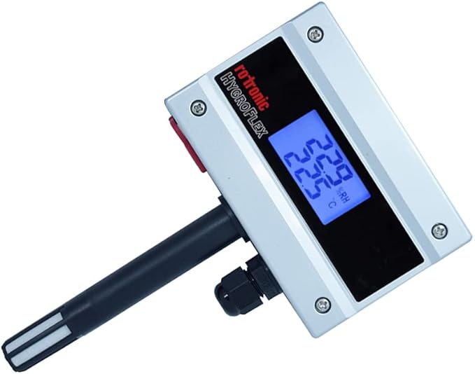 Rotronic Temperature and Humidity Transmitter Wall mount with Display (Range: -20 to 50 °C & Humidity: 100% RH) for Clean Room, HVAC & BMS | Model: HYGROFLEX HF132(WB1XD1XX) - Image 3
