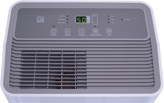 Hisense 50 Pint 3-Speeds Dehumidifier, 3 Modes – Auto, Continuous, Manual, 115v, LED Display, Noise Level 46 dB, 24-hour on/off timer, Up to 4500 sq. ft. - DH7021K1W (Renewed) - Image 6
