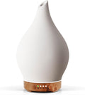 Porseme 150ml Essential Oil Diffuser Ceramic Color Changing Aroma Air Diffusers Aromatherapy Ultrasonic Cool Mist Humidifier 6 Running Hours for Spa Office Sleeping Yoga (White Ceramic) by Porseme