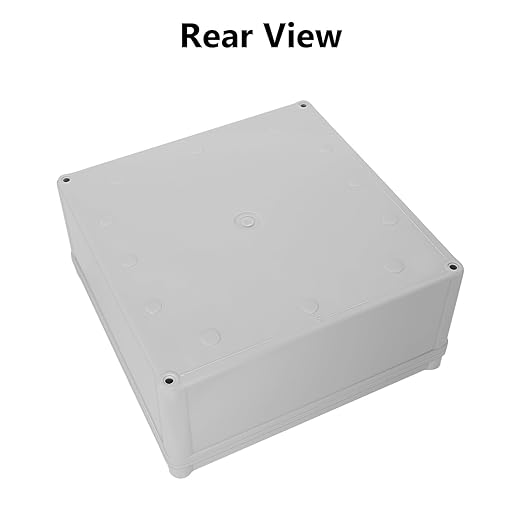 LeMotech Junction Box IP67 Waterproof Dustproof ABS Plastic Project Box for Electrical Outdoor Enclosure Gray 7.9 x 7.9 x 3.7 inch (200 x 200 x 95 mm) - Image 5