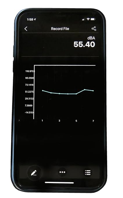 Sper Scientific Decibel Meter 850019 w/Bluetooth, Sound Level Meter 35 to 130 dB, SPL Meter A/C Weighted, Dual Range, Max/Min & Data Hold, Compact Audio Noise Measuring Device, Large Backlit Display - Image 3