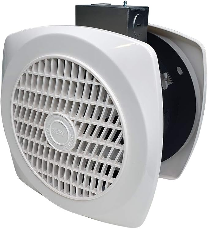 BV Ventilation Exhaust Fan for Home 90 CFM - Wall Fan 4.0 Sones Quiet & Efficient Room-to-Room Airflow, up to 85 sq ft | 6" Diameter | Customizable Vent Fan - Removes Heat, Odors, Smoke & Humidity by BV