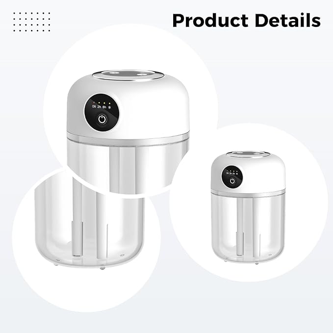 Portable Dual Nozzle Humidifier, Usb-Powered, Large Capacity For Home, Office, Car - Auto Shut-Off - Image 3
