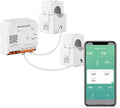 Smart Home Energy Monitor with 2 x 120A CTs, Live Electricity Usage Tracking, Supports Single-Phase 3-Wire System, Works with Home Assistant & Zigbee2MQTT (Zigbee Version) by Blindsmart