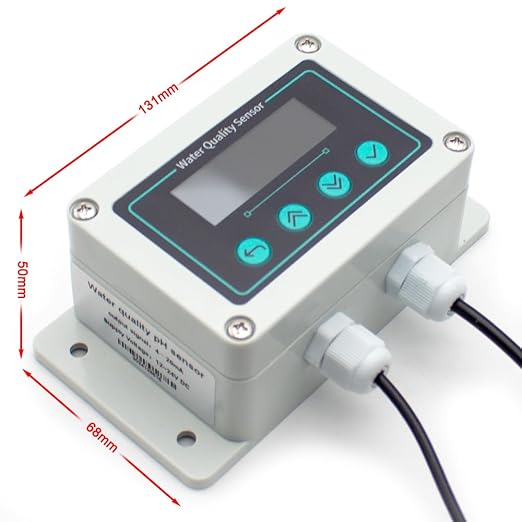PH Sensor Industrial Water Quality Turbidity Tester, Electrode Probe EC Transmitter PH Meter Environmental Detection Device (RS485) - Image 2