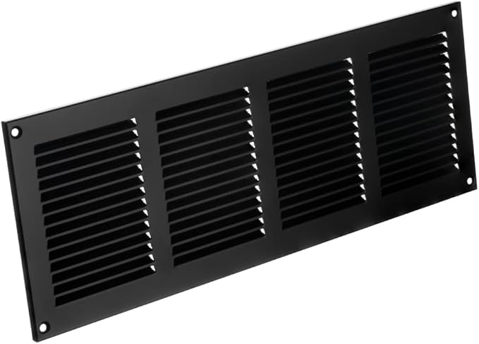 14x4 inch (Duct Opening) Vent Cover - Black Ventilation Covers for Wall and Ceiling - Metal Return Grille - HVAC AC Air Vents Register for Indoor and Outdoor Use with Mesh - Image 7
