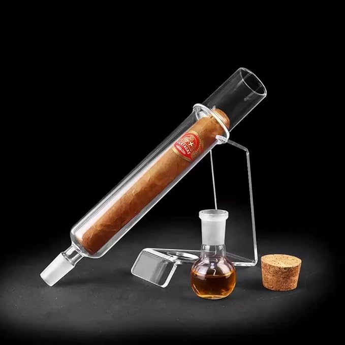 Handmade Glass Tube Cigar Humidor Accessories, Cigar Humidor Replacement,Glass Cigar Infusers Accessories for Fragrance Enhancement, Flavoring, Maintenance and Cleaning - Image 5