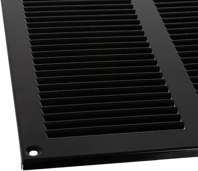 10x10 inch (Duct Opening) Vent Cover - Black Ventilation Covers for Wall and Ceiling - Metal Return Grille - HVAC AC Air Vents Register for Indoor and Outdoor Use with Mesh - Image 5