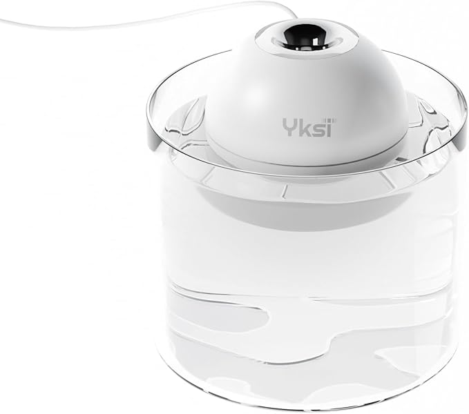 YKSI Mini Portable Humidifiers - Personal Desktop Humidifier for Travel Office Bedroom Plants with Auto Shutoff, Easy to Fill and Clean, Quiet Cool Mist Humidifier with Storage Bag, White by Yksi