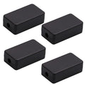 Fielect 1.89 x 1.02 x 0.61 inch Junction Box ABS Plastic Dustproof Universal Electrical Project Enclosure Black 4Pcs by Fielect